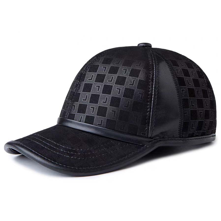 Baseball Cap Structured - Erkekler İçin Hakiki Süet Deri Beyzbol