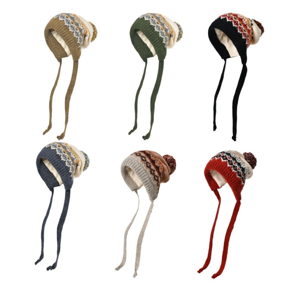 Winter Trapper Hat - Moda Ponpon Sıcak Şapka Rüzgar Geçirmez
