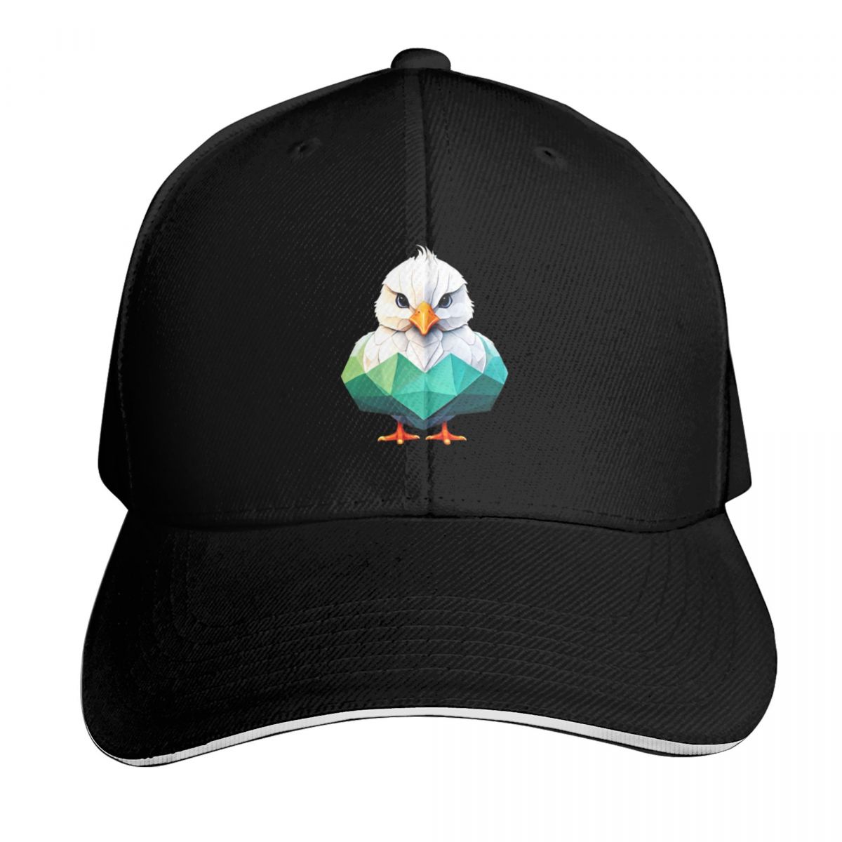 Baseball Cap Structured - Bird, Angry Chick 1 Beyzbol Şapkası,