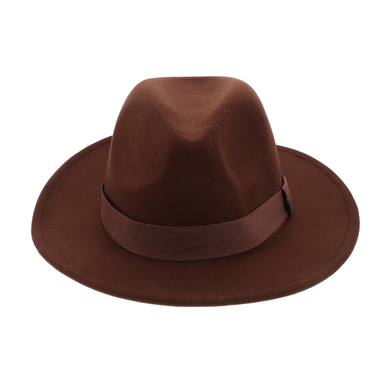 Fedora Hat Wool - Vintage Fedora Tarzı Geniş Kenarlı Yün